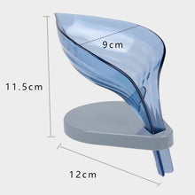 Load image into Gallery viewer, Creative and personalized leaf soap box perforated sucker soap box leaf draining plastic box
