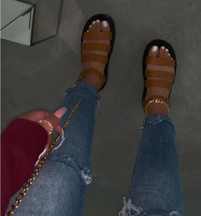 women's shoes sandals slippers European thick shoes women shoes 9114
